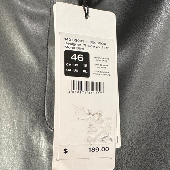 NWT Black Faux Leather Pants - Picture 9 of 11